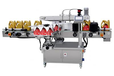 Étiqueteuse pour bouteilles - partie avant et arrière